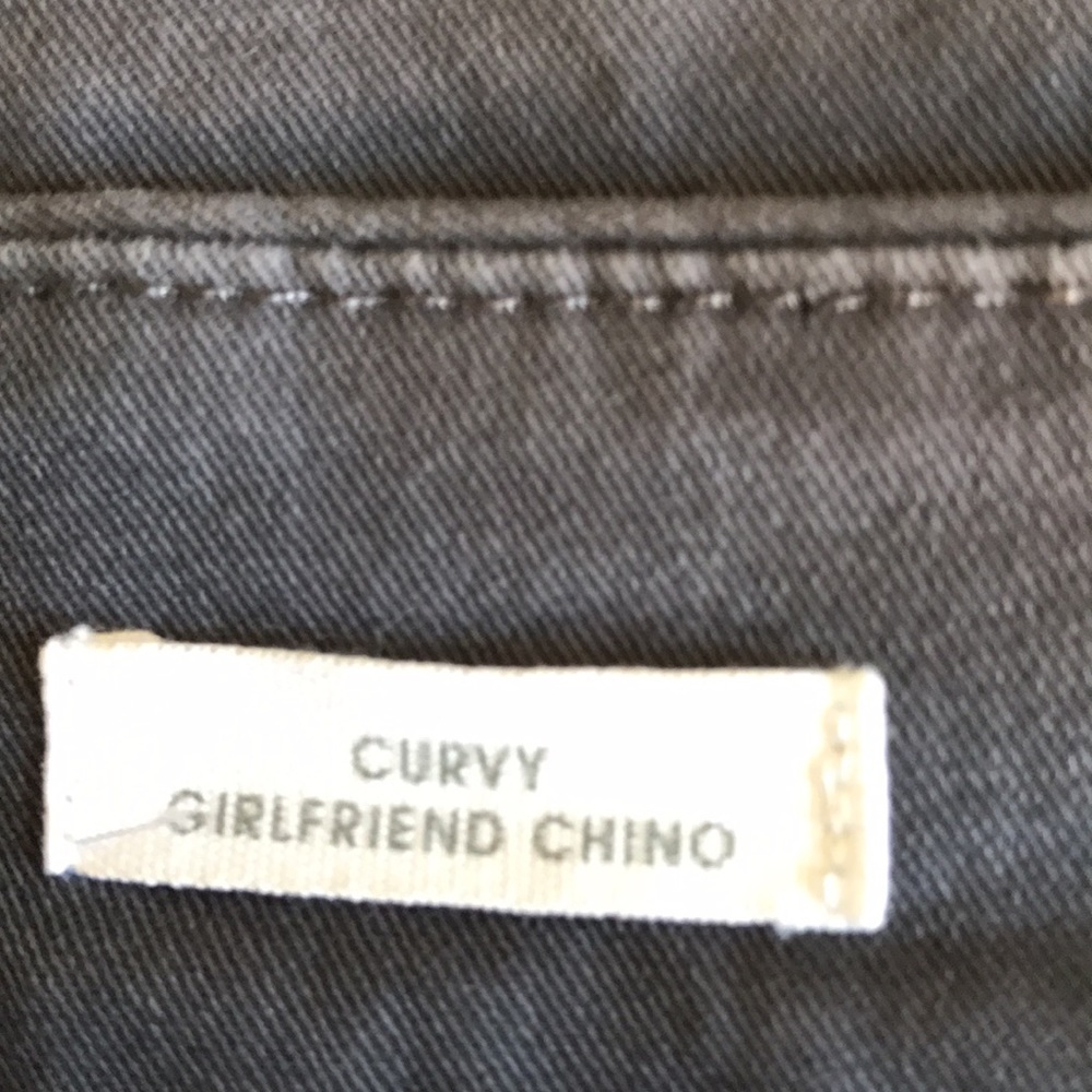 LOFT Curvy Gray Ankle Pants - Picture 4 of 8